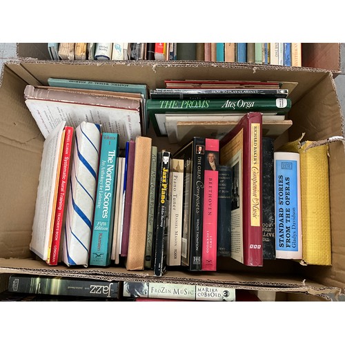 6 - SIX BOXES OF BOOKS (MUSIC RELATED)