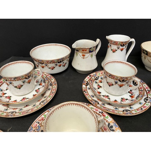 14 - TWO BOXES OF BONE CHINA PART  TEA SETS TO INCLUDE MEAKIN ROYAL STANDARD ROYAL WORCESTER ETC