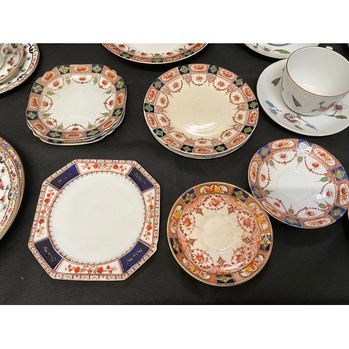 14 - TWO BOXES OF BONE CHINA PART  TEA SETS TO INCLUDE MEAKIN ROYAL STANDARD ROYAL WORCESTER ETC