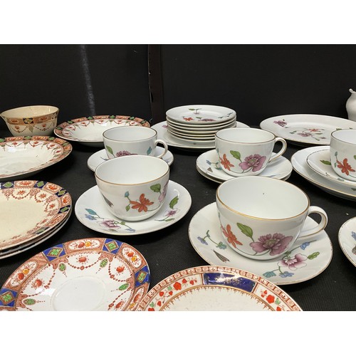 14 - TWO BOXES OF BONE CHINA PART  TEA SETS TO INCLUDE MEAKIN ROYAL STANDARD ROYAL WORCESTER ETC