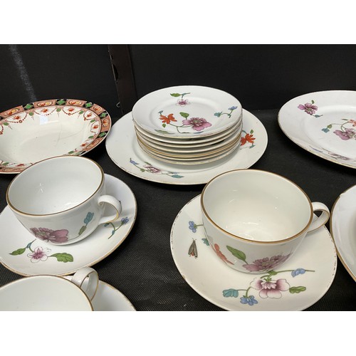 14 - TWO BOXES OF BONE CHINA PART  TEA SETS TO INCLUDE MEAKIN ROYAL STANDARD ROYAL WORCESTER ETC