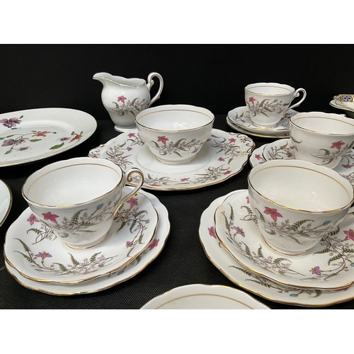 14 - TWO BOXES OF BONE CHINA PART  TEA SETS TO INCLUDE MEAKIN ROYAL STANDARD ROYAL WORCESTER ETC