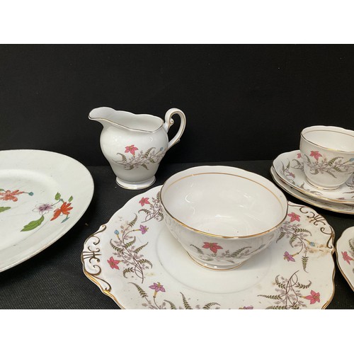 14 - TWO BOXES OF BONE CHINA PART  TEA SETS TO INCLUDE MEAKIN ROYAL STANDARD ROYAL WORCESTER ETC