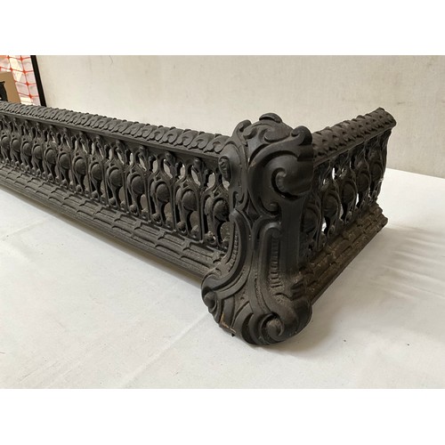 20 - VICTORIAN CAST IRON FRET WORK FENDER