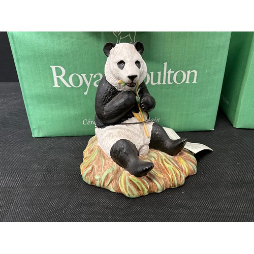 40 - TWO BOXED ROYAL DOULTON PANDAS