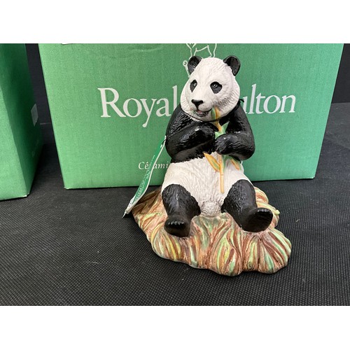 40 - TWO BOXED ROYAL DOULTON PANDAS