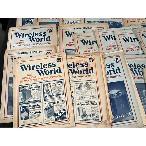 54 - A QUANTIY OF VINTAGE THE WIRELESS WORLD JOURNALS/MAGAZINES