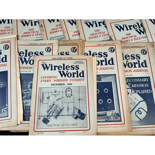 54 - A QUANTIY OF VINTAGE THE WIRELESS WORLD JOURNALS/MAGAZINES