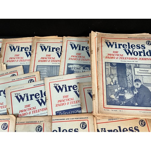 54 - A QUANTIY OF VINTAGE THE WIRELESS WORLD JOURNALS/MAGAZINES