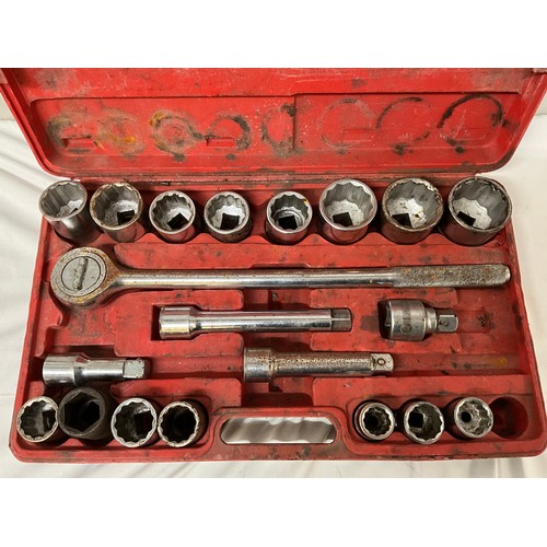 58 - LARGE CASED HEAVY DUTY SOCKET SET