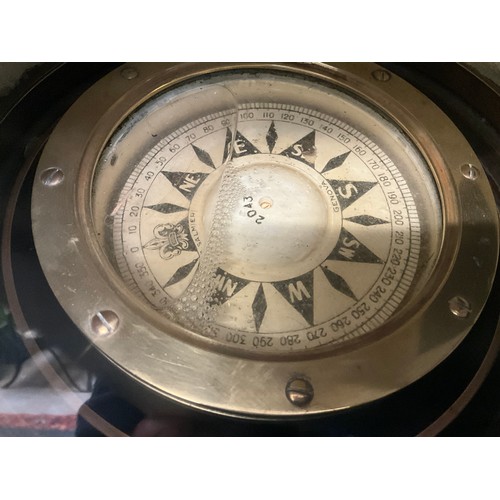 59 - REPRODUCTION BRASS SHIPS COMPASS