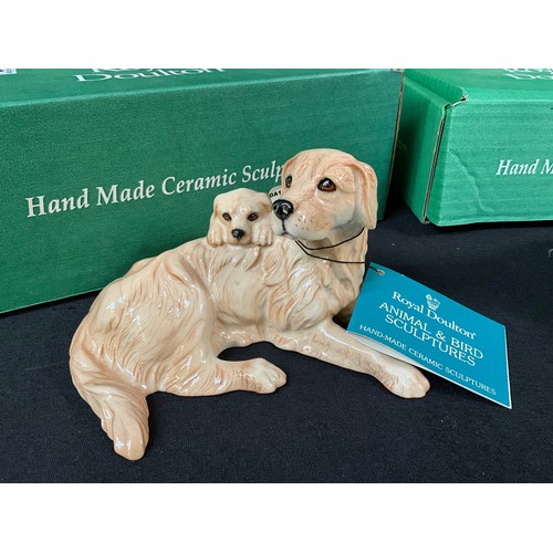 63 - BOXED ROYAL DOULTON RETRIEVER AND PUP BOXED ROYAL DOULTON GIVE A DOG A HOME BOXED ROYAL DOULTON BOXE... 