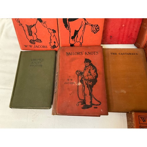 76 - TWO BOXES OF VINTAGE NOVELS BY W.R.JACOBS