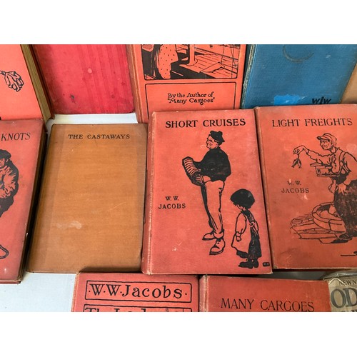 76 - TWO BOXES OF VINTAGE NOVELS BY W.R.JACOBS