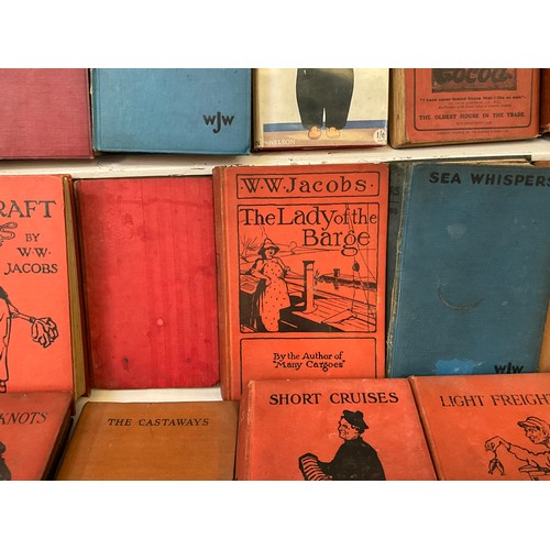 76 - TWO BOXES OF VINTAGE NOVELS BY W.R.JACOBS