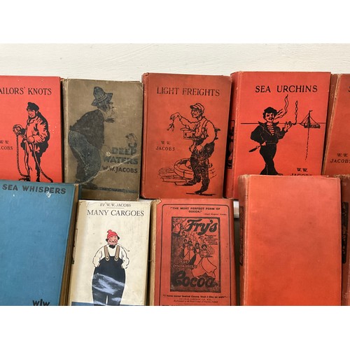 76 - TWO BOXES OF VINTAGE NOVELS BY W.R.JACOBS