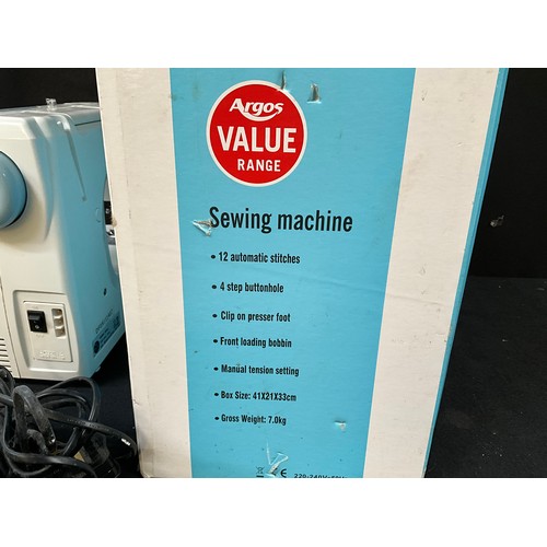 96 - ARGOS VALUE SEWING MACHINE IN ORIGINAL BOX