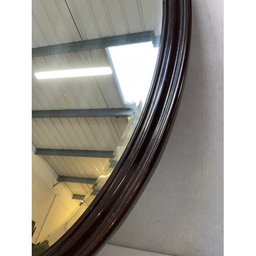 119 - EDWARDIAN OVAL FRAMED WALL MIRROR