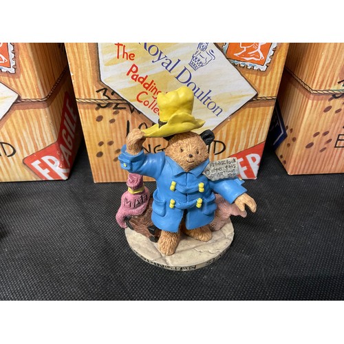 125 - SIX BOXED ROYAL DOULTON PADDINGTON BEAR FIGURES (BOXES A/F)