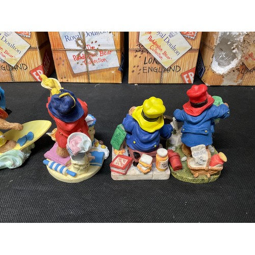 143 - SIX BOXED ROYAL DOULTON PADDINGTON BEAR FIGURES