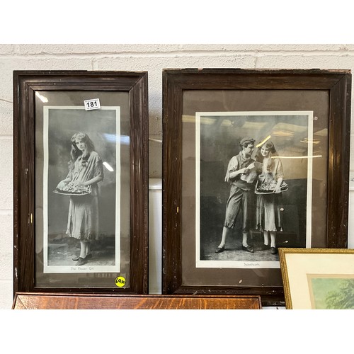 181 - A QUANTITY OF FRAMED  PICTURES AND PRINTS