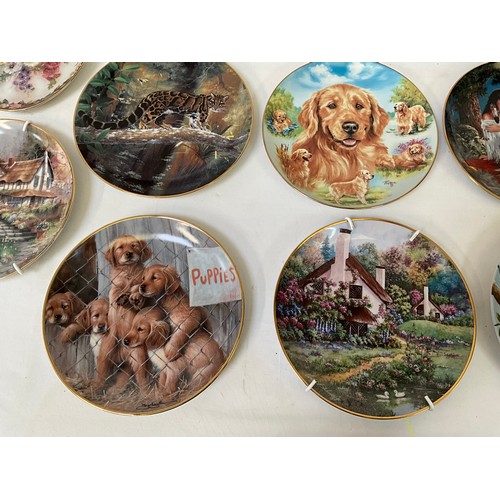 185 - A BOX OF COLLECTORS PLATES AND WALL PLAQUES SOME WITH CERTIFICATES