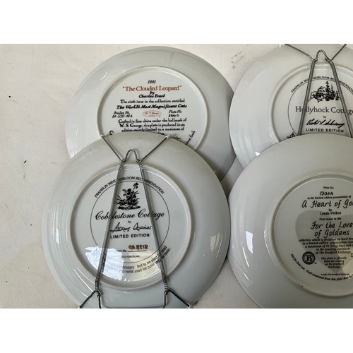 185 - A BOX OF COLLECTORS PLATES AND WALL PLAQUES SOME WITH CERTIFICATES