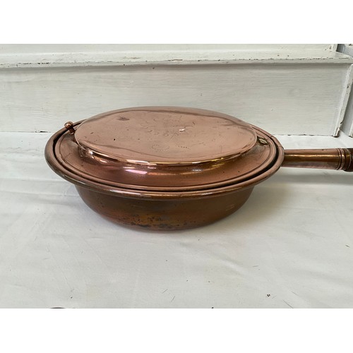 188 - TWO VICTORIAN COPPER WARMING PANS