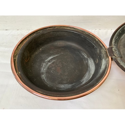 188 - TWO VICTORIAN COPPER WARMING PANS