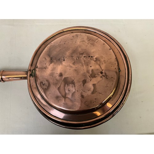 188 - TWO VICTORIAN COPPER WARMING PANS