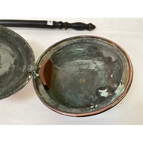 188 - TWO VICTORIAN COPPER WARMING PANS