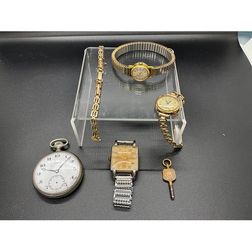 236 - VINTAGE ARDAN WATCH 2 LADIES WATCHES AND POCKET WATCH