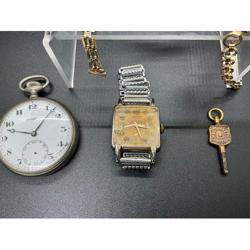 236 - VINTAGE ARDAN WATCH 2 LADIES WATCHES AND POCKET WATCH