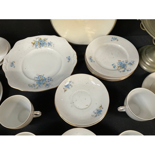 250 - 2 BOXES OF GLASS AND CHINA TEA SETS ETC