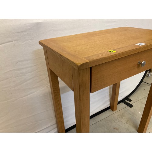 263 - MODERN OAK TELEPHONE TABLE WITH DRAWER H30