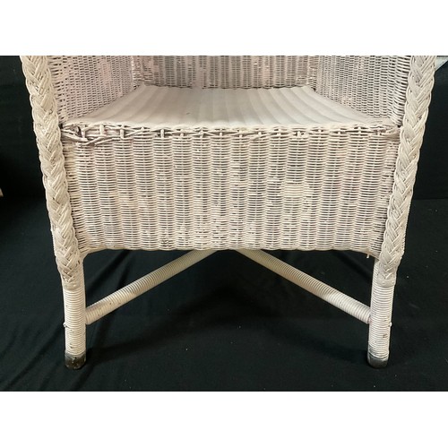 313 - BADGED LUSTY LLOYD LOOM BEDROOM CHAIR