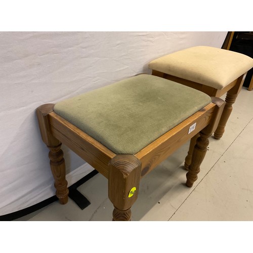 316 - 2 MODERN PINE BEDROOM STOOLS