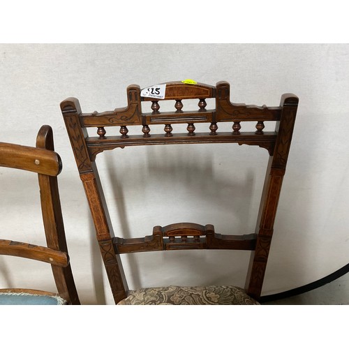 325 - 2 VICTORIAN BEDROOM CHAIRS