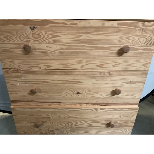 327 - MODERN PINE 3 DRAWER CHEST H36