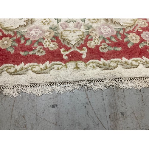 331 - VINTAGE RED PATTERNED CARPET 118