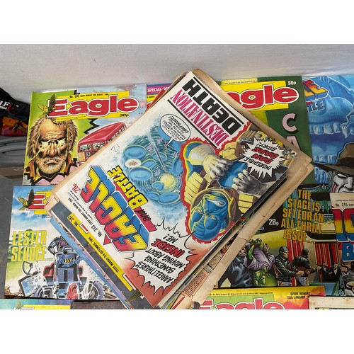 10 - BOX OF VINTAGE EAGLE COMICS (97)