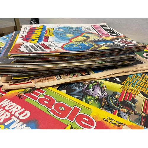 10 - BOX OF VINTAGE EAGLE COMICS (97)