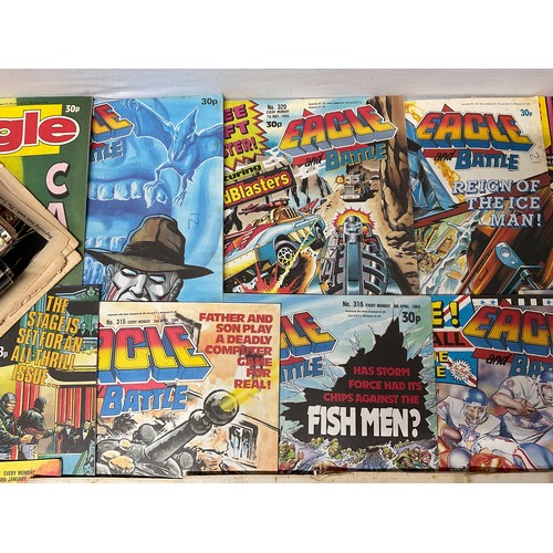 10 - BOX OF VINTAGE EAGLE COMICS (97)