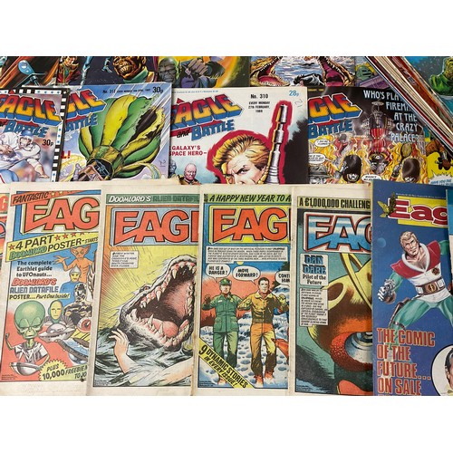 10 - BOX OF VINTAGE EAGLE COMICS (97)