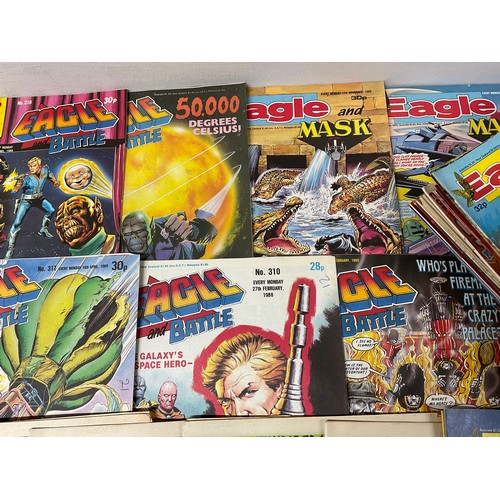 10 - BOX OF VINTAGE EAGLE COMICS (97)