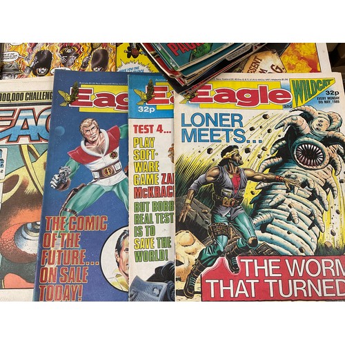 10 - BOX OF VINTAGE EAGLE COMICS (97)