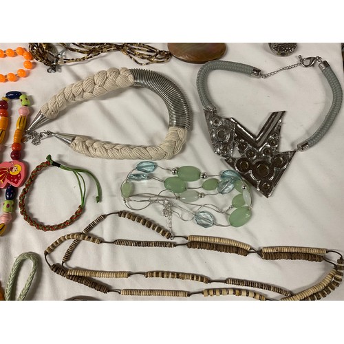 21 - BOX OF COSTUME JEWELLERY