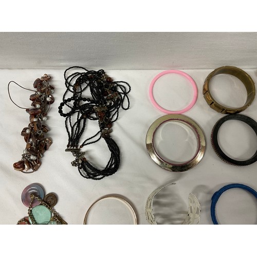 21 - BOX OF COSTUME JEWELLERY