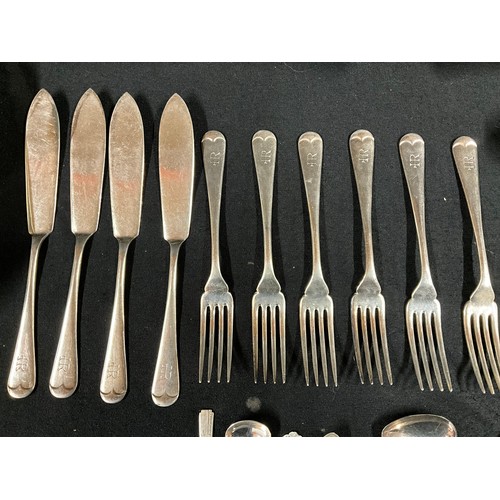 199 - BOX OF SILVER PLATED TURREENS CUTLERY ETC