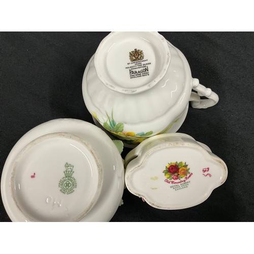 201 - BOX OF COLLECTABLE CHINA TO INCLUDE POOLE ANYSLEY ROYAL WORCESTER ETC